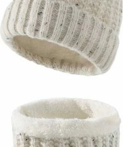 Beste recensies van 🤩 MINIIYOU Dames Muts En Colsjaal Fleece - Crème ❤️