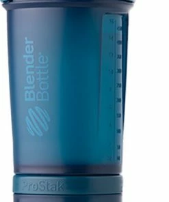 Groothandel 🤩 BLENDERBOTTLE ProStak PRO - OCEAAN - Eiwitshaker | Bidon | Shakebeker - 650 Ml - Shakebeker Met 2 Containers, Pillendoosje En BlenderBall Voor Eiwitshakes Zonder Klonten. Lekt Niet! 😉