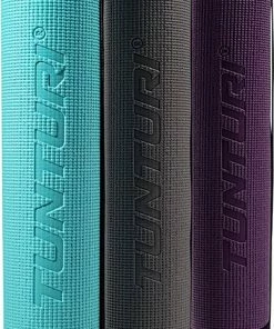 Groothandel 🛒 Tunturi PVC Yogamat - Fitnessmat 4mm Dik - Antraciet Met Print - Incl. Gratis Fitness App 🔥 -Nijdam Shop 401x840 2