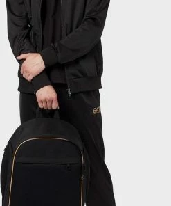 Korting 🛒 Emporio Armani EA7 Train Core ID Trainingspak - Maat XL - Mannen - Zwart - Goud 👍 -Nijdam Shop 418x840 1