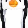 Beste deal 😀 KIMU Pinguin Muts Flappen Zwart Wit - Pluche Flapmuts Pinguinmuts ⭐ -Nijdam Shop 433x840