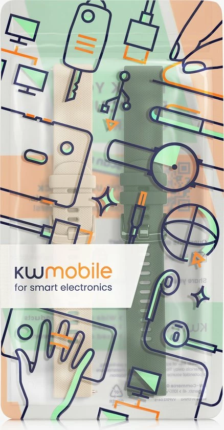 Coupon ๐งจ Kwmobile 2x Armband Voor Garmin Venu Sq Music / Sq - Bandjes Voor Fitnesstracker In Donkergroen / Beige ๐ 10 Coupon ๐งจ Kwmobile 2x Armband Voor Garmin Venu Sq Music / Sq - Bandjes Voor Fitnesstracker In Donkergroen / Beige ๐ - Afbeelding 8