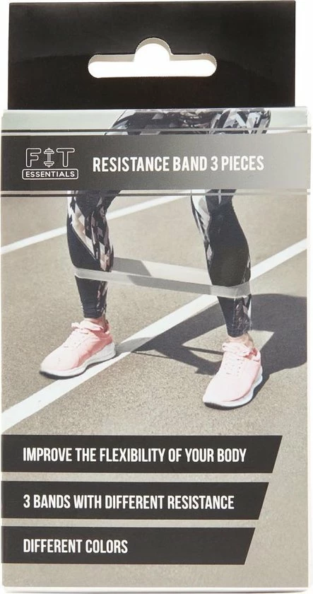 Uitgang ✨ Fit Essentials - Weerstandsbanden – Set Van 3 Resistance Banden – Fitness Banden Voor Cardio - Zwart 👍 4 Uitgang ✨ Fit Essentials - Weerstandsbanden – Set Van 3 Resistance Banden – Fitness Banden Voor Cardio - Zwart 👍 - Afbeelding 2