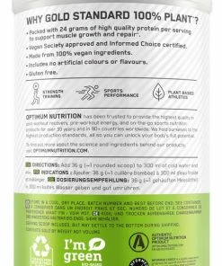 Kopen 🤩 Optimum Nutrition Gold Standard 100% Plant-based Protein - Vanilla - Vegan Protein - Plantaardig Proteine Poeder - Eiwitshake - 684 Gram (19 Servings) 😍 -Nijdam Shop 484x840 1