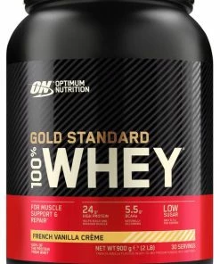 Groothandel ⌛ Optimum Nutrition Gold Standard 100% Whey Protein Bundel - French Vanilla Proteine Poeder + ON Shakebeker - 900 Gram (28 Servings) ❤️ -Nijdam Shop 507x840 4