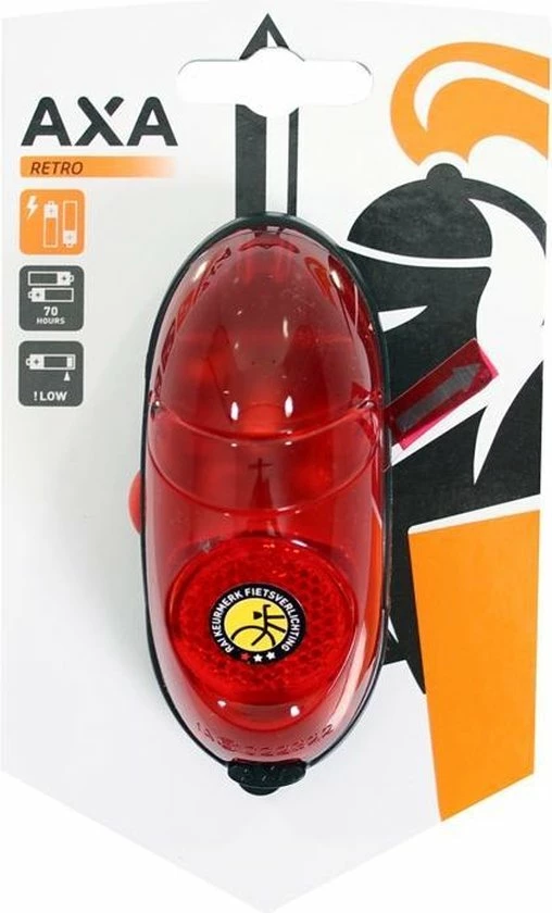 Promo ✔️ AXA – Retro Battery - Fiets Achterlicht - LED Fietsverlichting Op Batterij - Spatbord Montage – Rood ⭐ 7 Promo ✔️ AXA – Retro Battery - Fiets Achterlicht - LED Fietsverlichting Op Batterij - Spatbord Montage – Rood ⭐ - Afbeelding 5
