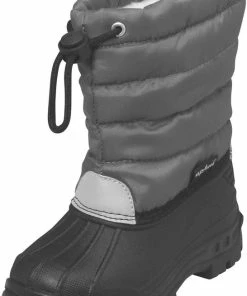 Groothandel 😀 Playshoes - Winterlaarsjes Met Trekkoord - Grijs - Maat 22-23EU 🔔