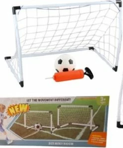 Begroting ❤️ Merkloos Kinder Voetbalgoal Voetbaldoel Set 2 Stuks + Mini Voetbal + BallenPomp + Zwevende Vliegende Hoverball Met LedVerlichting - Voetbalset - Speelset Voor Binnen & Buiten ✔️ -Nijdam Shop 550x310 1