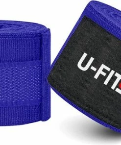 Hete verkoop 😀 U-Fit One U Fit One® 2 Stuks Boks Bandage - Blauw 250 Cm - Kickboks Bandage - Boxing Wraps - Boxing Bandage - Kickboks Bandage - Boksen - Kickboxen - Muay Thai ⌛