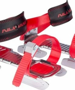 Beste Verkoop ๐ฅ Nijdam Glij-ijzers Verchroomd Maat L Rood ๐