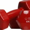 Goedkoop 😉 Active Panther Dumbbell Set 2 X 6 KG - 12 Kg Totaal - Vinyl - Rood 😍 -Nijdam Shop 550x347 1