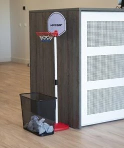 Goedkoopste 🔥 Dunlop Mini-basketbalset - Basketbalstandaard, Basketbal En Pomp - 117 Cm Hoog ✨ -Nijdam Shop 550x365 4