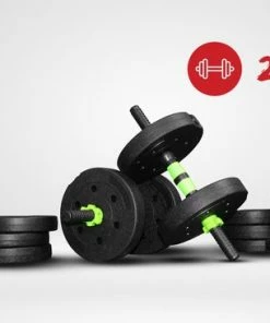 Gloednieuw ⭐ Venom Sports Verstelbare Dumbbell Set Tot 20kg - Professionele 2-in-1 Halterset Gewichten - Gebruiksvriendelijke Fitness Stang - Groen 🛒 -Nijdam Shop 550x366 32