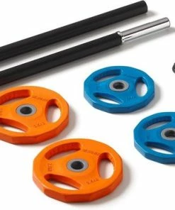 Nieuw 👏 Basic-Fit® Halterset - Halterstang Met Gewichten - Barbell Set - Inclusief Halterklemmen - Ø 30 Mm ⌛ -Nijdam Shop 550x369 3