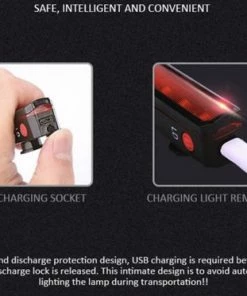 Beste Pirce 🎁 NA Fietsverlichting USB Oplaadbaar Fiets Achterlicht LED Laser 👍 -Nijdam Shop 550x373