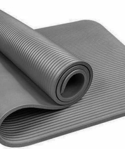 Korting 🌟 Springos Yoga Mat | Fitnessmat | Premium Kwaliteit | Anti Slip | Extra Dik (15 Mm) | 61 X 183 X 1.5 Cm | Grijs 🧨 -Nijdam Shop 550x382 6