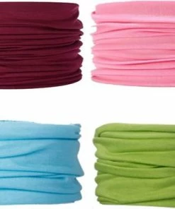 Uitgang ๐ TwinQ 4 Pack Faceshield - Bandana - Colsjaal - Nekwarmer Unisex - Sjaal - Multicolor - 4 Stuks ๐