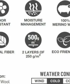 Uitgang 🧨 BUFF� 2 Layers Midweight Merino Wool Hoofdband Unisex - One Size ❤️ -Nijdam Shop 550x390 1