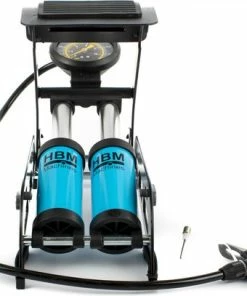 Goedkoop 🤩 Merkloos Professionele Voetpomp Met Dubbele Cilinder En Manometer 9 Bar. Set 8 Bar 😉 -Nijdam Shop 550x407