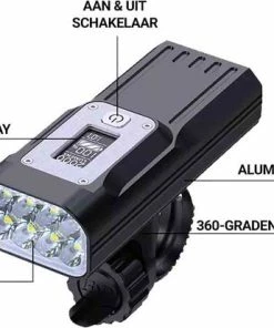 Flash-uitverkoop ✔️ Lightyourbike ® ALPHA 2000 - Fietsverlichting LED & USB Oplaadbaar - Powerbank 10.000 MAh - Fietslamp Racefiets & MTB - 2.000 Lumen 🌟 -Nijdam Shop 550x413 1