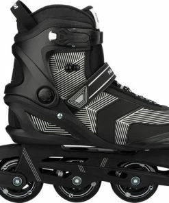 Goedkoop ๐ Nijdam Inline Skates Senior - Geo Glitz - Zwart - 42 โญ