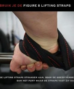 Begroting 🌟 Gymroar Figure 8 Lifting Straps (met Opbergtas) - Anti Slip Deadlift Straps - Bodybuilding - Powerlifting - Lifting Belt - Zwart/Rood - S 💯 -Nijdam Shop 550x420 1