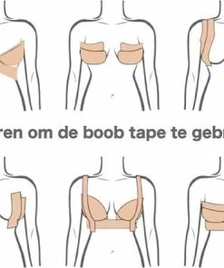 Coupon ✔️ ConfiDance - Boob Tape + Nipple Covers - Fashion Tape - Borst Tape - Plak BH - Tepelplakkers - Beige ❤️ -Nijdam Shop 550x445 2