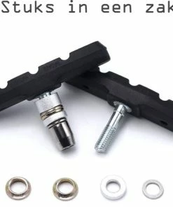 Beste deal 👏 Discountershop 4 Set Universele Rubberen Fiets V Remblokken Set - 4 Paar – 8 Stuks – 70mm | Rubber Remblokjes | Fietsen Remblok | Remblokkenset | Remblokset Geschikt Voor Mountainbike, Stadsfiets, Vouwfiets En Tourfiets 👍 -Nijdam Shop 550x446 1