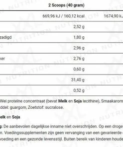 Gloednieuw 👍 XXL Nutrition Perfect Whey Protein - Chocolade - 750 Gram ❤️ -Nijdam Shop 550x458 4