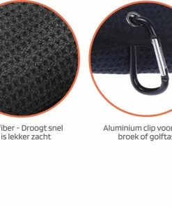 Coupon 🎉 Jobber Sports Jobber - SET - Golf - Handdoek - Pitchfork Golf 4 In 1 - Zwart 😀 -Nijdam Shop 550x460 2