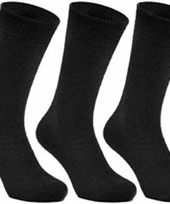 Beste Verkoop ⌛ Calzini 6 Paar Zwarte Thermo Sokken Maat 43-46 😉