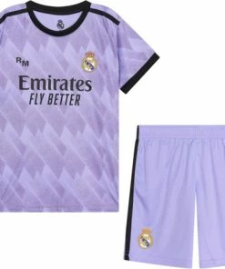 Begroting 💯 Real Madrid CF Real Madrid Uit Tenue 22/23 - Real Madrid Tenue - Voetbaltenue Kinderen - Maat 152 💯