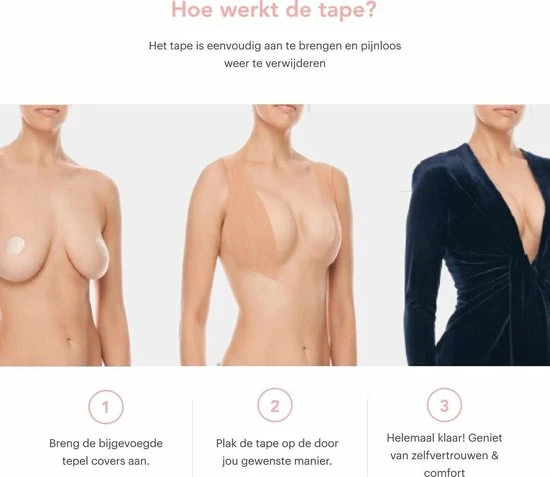 Begroting ๐ Merkloos Boob Tape Set - 7,5 Cm Breed 5 Meter Lang - Push Up Bra - Fashion Tape - BH Tape - Plak BH - BH Accessoire ๐ฏ 5 Begroting ๐ Merkloos Boob Tape Set - 7,5 Cm Breed 5 Meter Lang - Push Up Bra - Fashion Tape - BH Tape - Plak BH - BH Accessoire ๐ฏ - Afbeelding 3