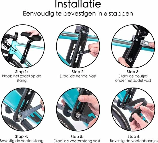 Uitgang ๐ Merkloos Zadel Op Stang - Fietszitje Voor Kind - Universeel - Zwart ๐ 4 Uitgang ๐ Merkloos Zadel Op Stang - Fietszitje Voor Kind - Universeel - Zwart ๐ - Afbeelding 2