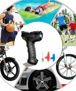 Goedkoop 👍 YASOKRO Electrische Pomp - Fietspomp - Luchtpomp - Luchtcompressor - Auto Band Pomp - Draagbaar - Oplaadbaar - Zwart ❤️ -Nijdam Shop 550x508 2