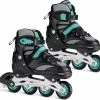 Promo ✨ Navaris Verstelbare Skeelers Verschillende Maten - Verstelbare Skates Voor Meisjes En Jongens - Inline Skates Kinderen Blauw/grijs - Meerdere Maten 👍 -Nijdam Shop 550x510