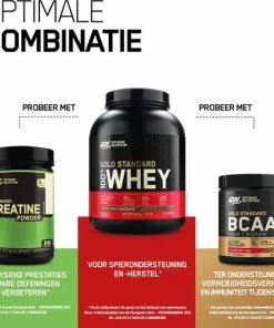 Goedkoop 🎁 Optimum Nutrition Gold Standard 100% Whey Protein - Unflavoured - Proteine Poeder - Eiwitshake - 71 Doseringen (2270 Gram) 🔔 -Nijdam Shop 550x510 9