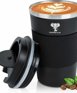 Top 10 🤩 Elephant & Co Dubbelwandige Reisbeker - Koffie To Go - Duurzaam - Herbruikbaar - 380ml - 🎉