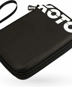 Groothandel ✨ KOTO Kingzip Black & White Large Dartwallet- Darts Case Voor Dartpijlen En Dart Accesoires - Geschikt Voor Max 2 Sets Steel Darts Of Soft Darts 🤩