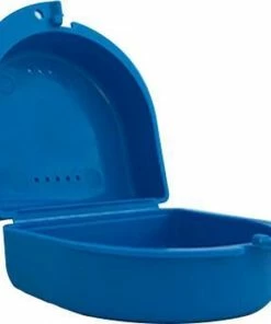 Nijdam Shop 13 Beste deal 💯 Merkloos Gebitsbakje Voor Protheses, Beugels, Bitjes - Lichtblauw - Medium ✨