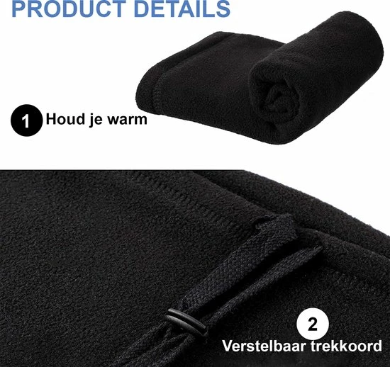 Beste deal ๐คฉ TwinQ Colsjaal Fleece - Bandana- Nekwarmer - Sjaal - Zwart Grijs - 2 Stuks ๐ 5 Beste deal ๐คฉ TwinQ Colsjaal Fleece - Bandana- Nekwarmer - Sjaal - Zwart Grijs - 2 Stuks ๐ - Afbeelding 3