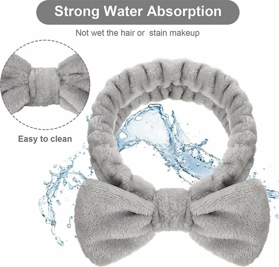 Groothandel ๐ LIXIN Set 2 Stuks Make-up Haarbanden - Wit, Grijs - Cosmetische Hoofdband - Haarband Volwassenen - Bandeau - Vrouwen - Dames - Tieners - Meiden - Dans - Yoga - Hardlopen - Sport - Haaraccessoires โจ 7 Groothandel ๐ LIXIN Set 2 Stuks Make-up Haarbanden - Wit, Grijs - Cosmetische Hoofdband - Haarband Volwassenen - Bandeau - Vrouwen - Dames - Tieners - Meiden - Dans - Yoga - Hardlopen - Sport - Haaraccessoires โจ - Afbeelding 5