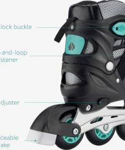 Promo ✨ Navaris Verstelbare Skeelers Verschillende Maten - Verstelbare Skates Voor Meisjes En Jongens - Inline Skates Kinderen Blauw/grijs - Meerdere Maten 👍 -Nijdam Shop 550x531 1