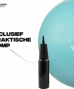 Kopen ???? Rockerz Fitness® - Yoga Bal Inclusief Pomp - Pilates Bal - Fitness Bal - Zwangerschapsbal - Goede Houding Bij Het Thuiswerken - 75 Cm - Kleur: Turquoise ???? -Nijdam Shop 550x533 2