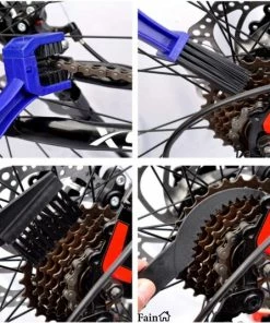 Hete verkoop 🛒 Fain Fietsketting Reiniger Set – 6 Delig – Fietsketting Onderhoud – Fietsketting Borstel - Inclusief Borstel - Fietsgereedschap – Kettingscherm – Schrobber – Fietsketting Reiniger Set – Fietsketting Ontvetter – Ketting Schoonmaken – Fiets Multitool 🧨 -Nijdam Shop 550x534 11