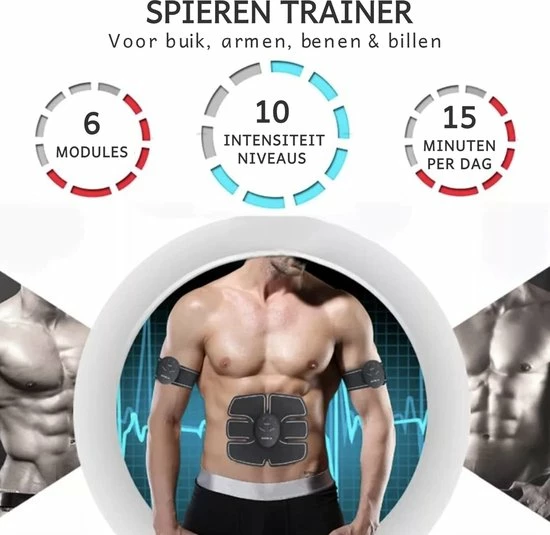 Nieuw โค๏ธ Cless Workout Cless EMS Buikspiertrainer - USB Oplaadbaar - 10 Gratis Gelpads - Unisex - ABS Trainer ๐คฉ 7 Nieuw โค๏ธ Cless Workout Cless EMS Buikspiertrainer - USB Oplaadbaar - 10 Gratis Gelpads - Unisex - ABS Trainer ๐คฉ - Afbeelding 5