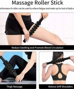 Beste Verkoop 🤩 U-Fit One U Fit One 4 Delige Foam Roller Set - Trigger Point Massage Roller - Massage Bal - Fitness - Yoga - Fascia - Bindweefsel - Zwart ⌛ -Nijdam Shop 550x538 5