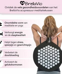 Korting ๐ BrellaVio Acupressuur Meditatiekussen Met Boekweit Vulling - 35x17 Cm - Zwart - Rond En Hoog Yoga Kussen ๐งจ 13 Korting ๐ BrellaVio Acupressuur Meditatiekussen Met Boekweit Vulling - 35x17 Cm - Zwart - Rond En Hoog Yoga Kussen ๐งจ -Nijdam Shop 550x541 2