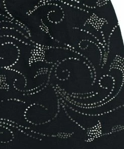 Korting 👍 AOP Chemo Muts Met Strass Steentjes Kleur Zwart Maat One Size 🎁 -Nijdam Shop 550x542 13