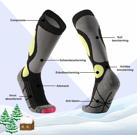 Promo ๐ MyStand Skisokken - Wintersportsokken - Skiën Snowboarden Of Wandelen - Wintersokken Compressie - Dames/Heren - One Size - Maat 37 Tot 47 - Geel ๐ฅ 4 Promo ๐ MyStand Skisokken - Wintersportsokken - Skiën Snowboarden Of Wandelen - Wintersokken Compressie - Dames/Heren - One Size - Maat 37 Tot 47 - Geel ๐ฅ - Afbeelding 2